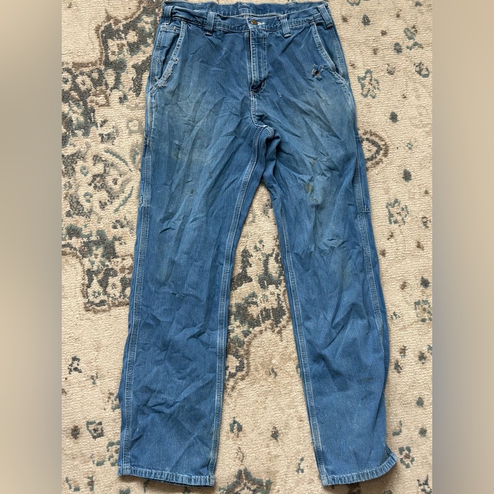 Carhartt Blue Relaxed Jeans for Effortless Comfort
